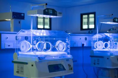 baby incubators in a hospital