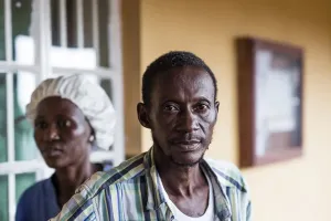 A picture of Joseph Alan Mansaray discharged from a Tuberculosis program