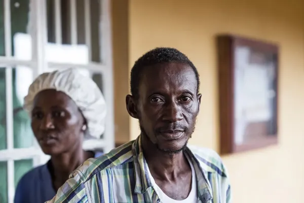 A picture of Joseph Alan Mansaray discharged from a Tuberculosis program