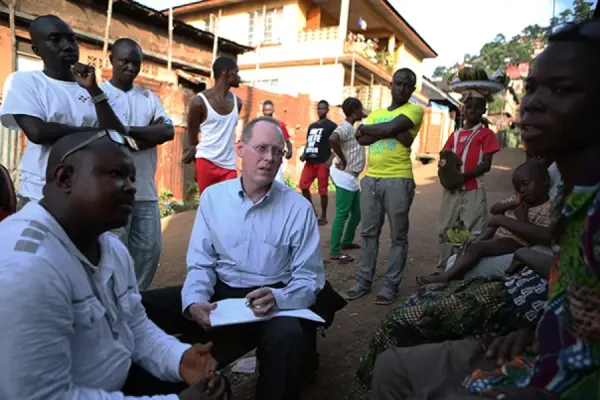 Paul Farmer with Ebola Survivor