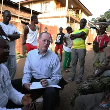 Paul Farmer with Ebola Survivor