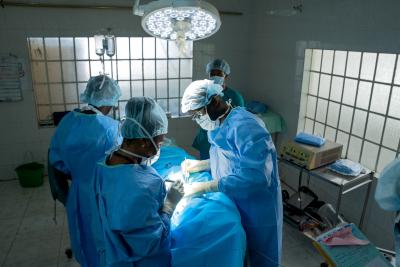 surgeons in operating theater