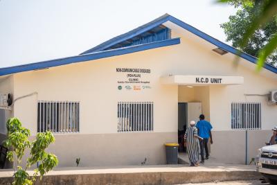 building with NCD Unit writing above the door