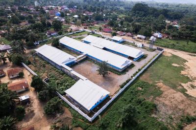 Aerial view of Jojoima Community Health Center