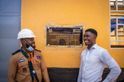 Sheriff and Alpha Sesay in Sierra Leone