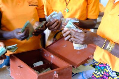 Counting money in the bank