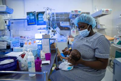 A staff member at the Special Care Baby Unit at KGH