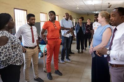 tour of the female ward at PIH-supported Sierra Leone Psychiatric Teaching Hospital 