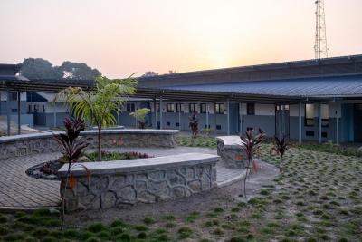The courtyards at the MCOE 